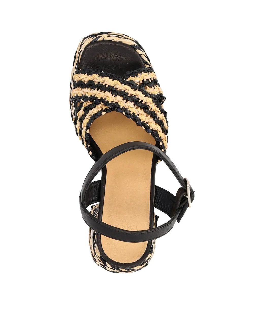 Castaner White Valeria Rafia Woven Sandals