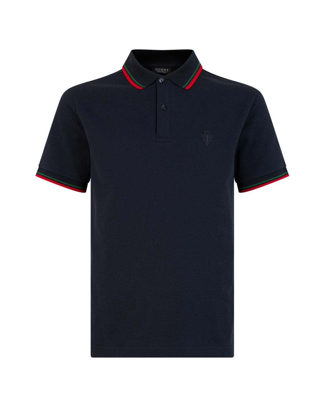Gucci Black Polo With Web Band for men