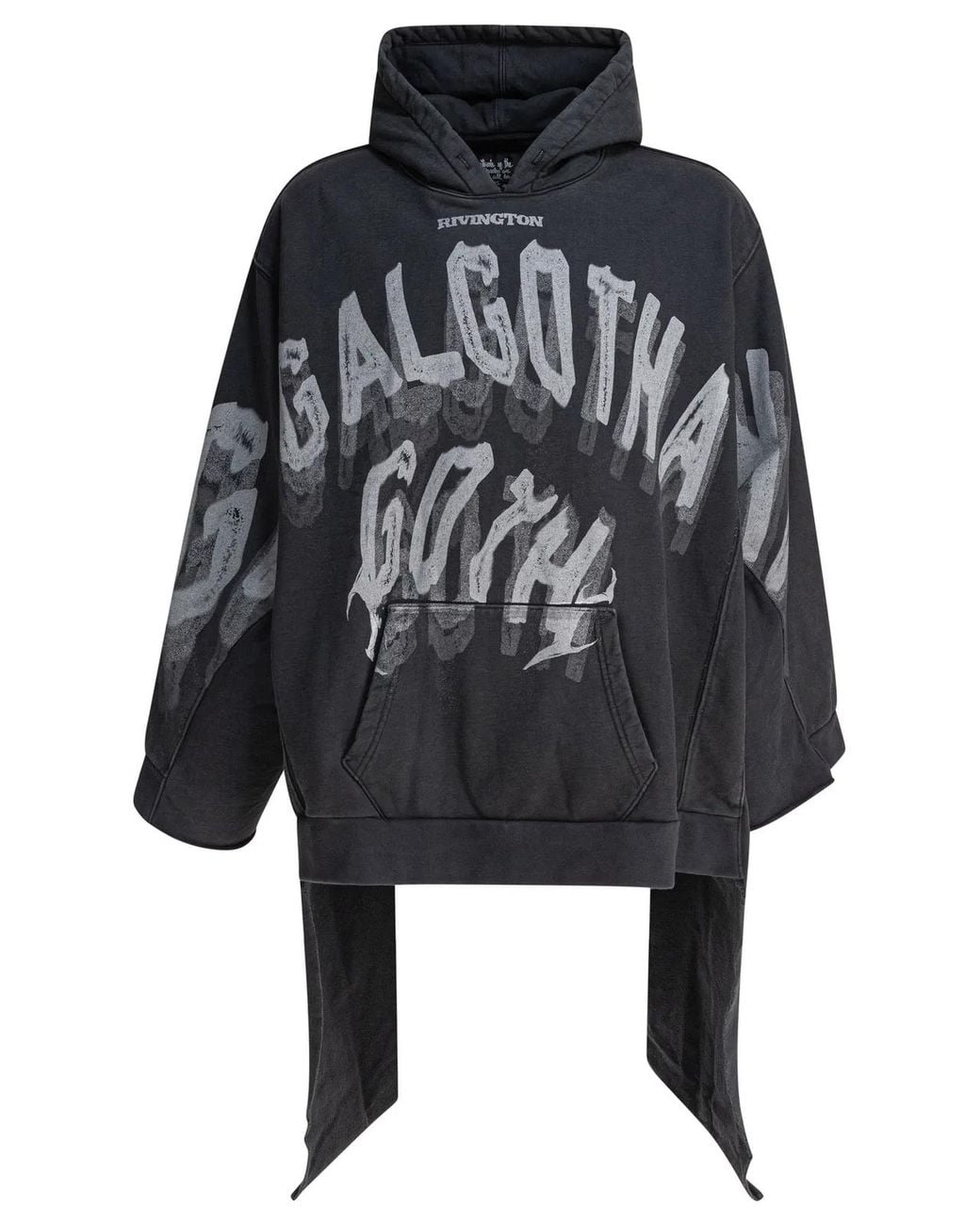 RRR123 Black Cotton Sweatshirt for men