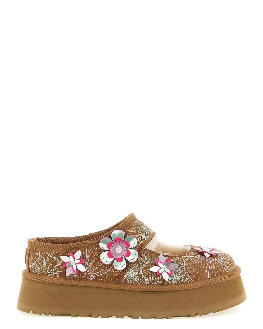 Ugg Brown 'Bea Mary Jane Meadow' Sabots