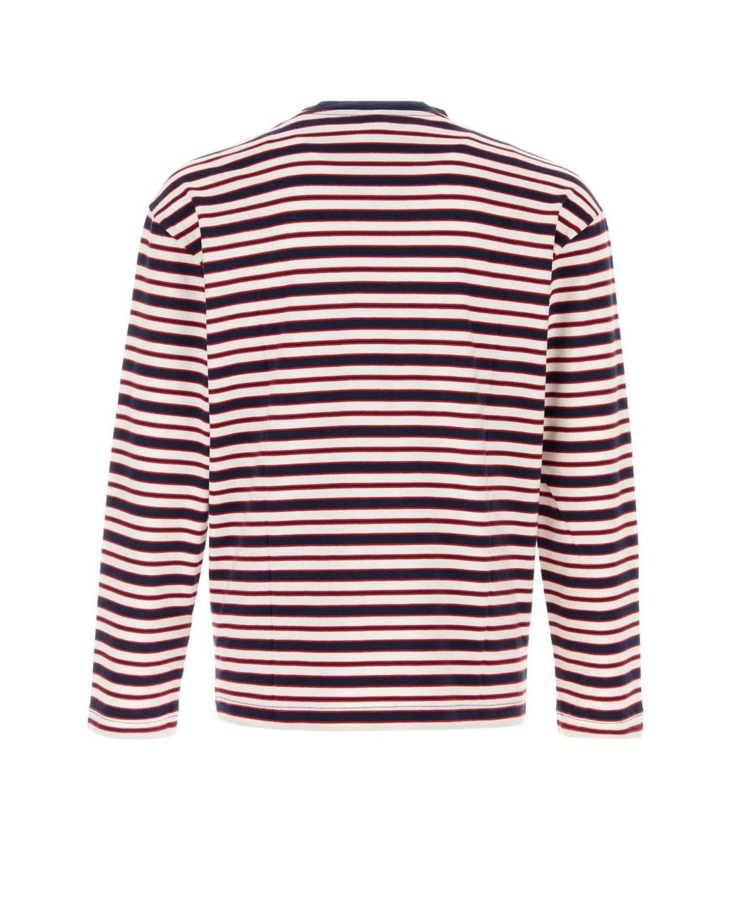 Sporty & Rich Red Sporty & Rich Signature Logo Easy Longsleeve for men