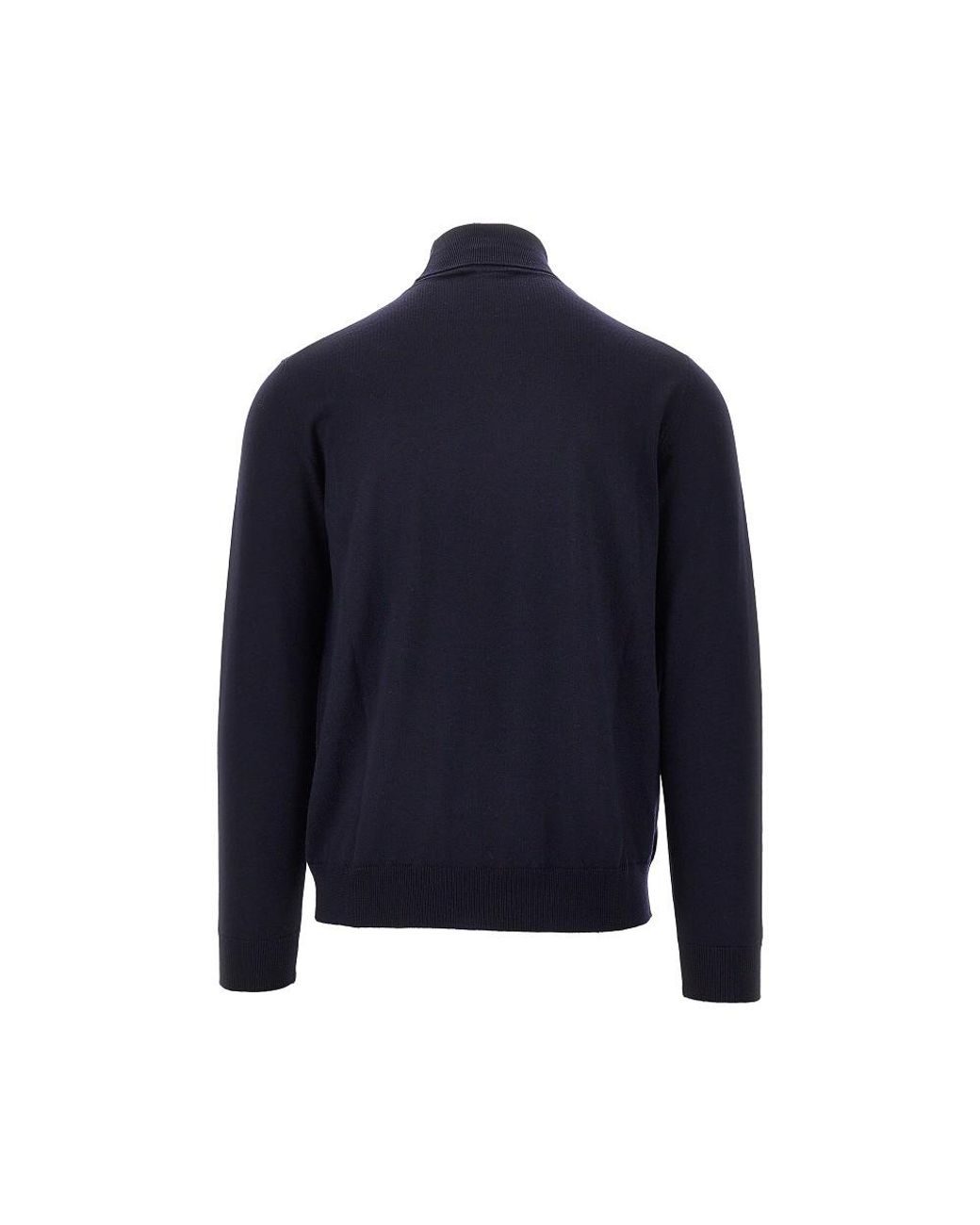 THE PULL Blue Merino Wool Knitted Turtleneck for men