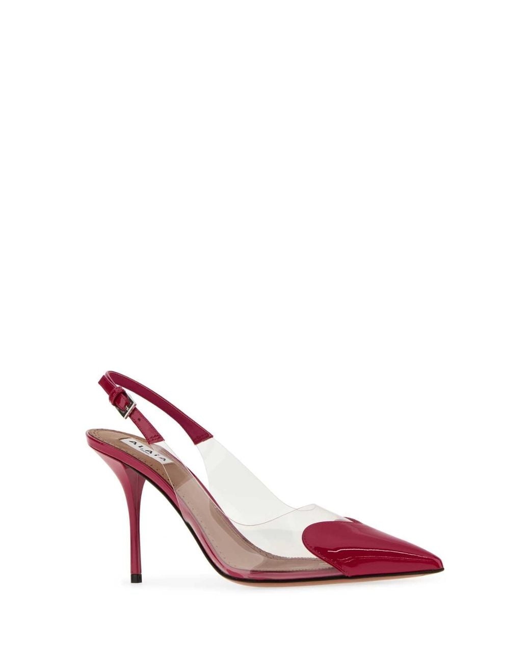 Alaïa Pink Slingback Pumps With Heart Detail And 90Mm Heel