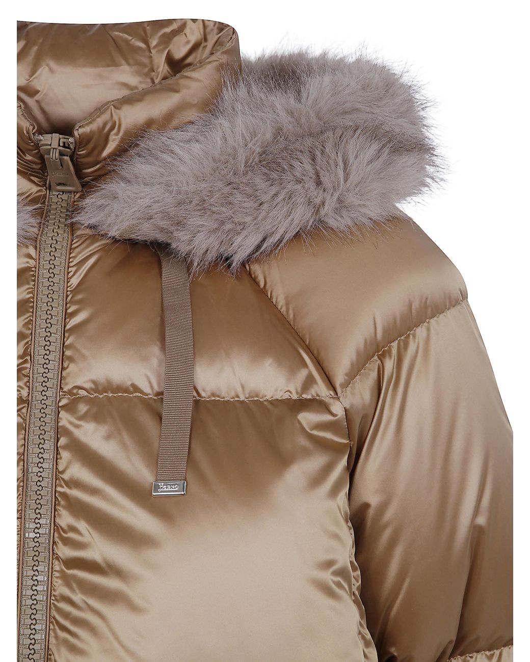 Herno Brown Hooded Jacket
