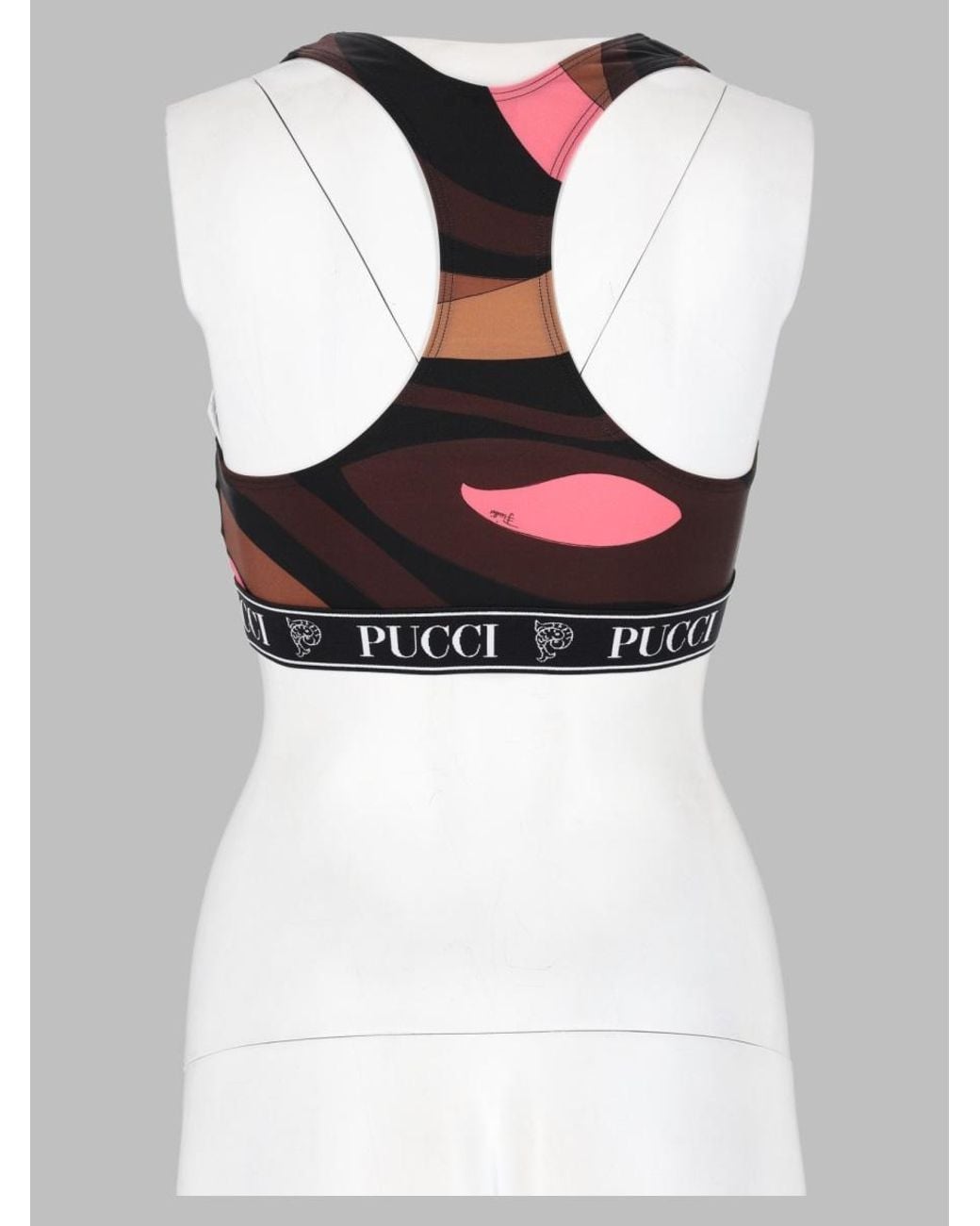 Emilio Pucci Black Stretch Knit Top With Italian Craftsmanship