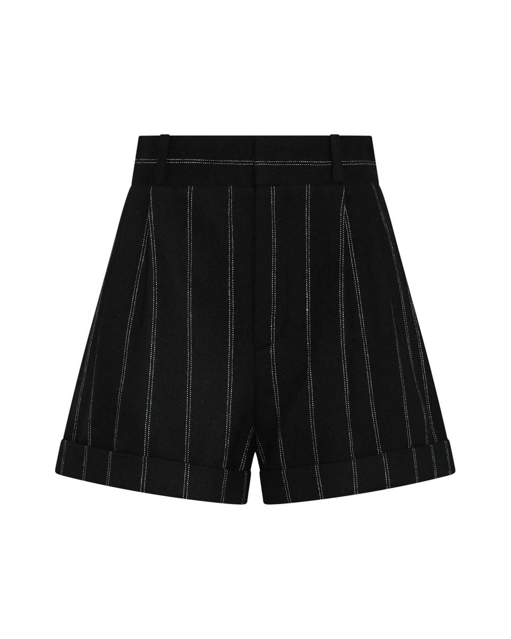 The Mannei Black Wool Shorts