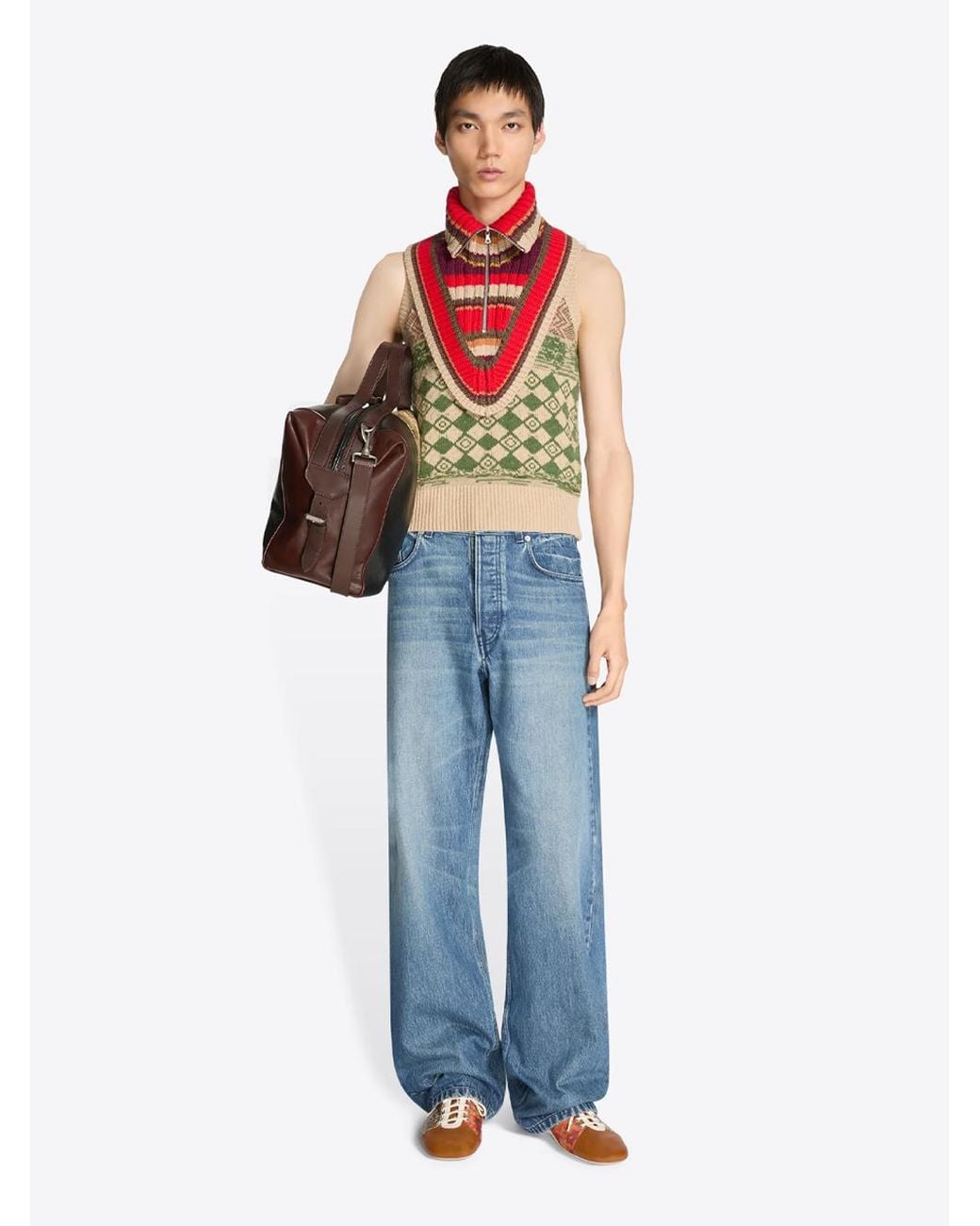 Dries Van Noten Blue Jeans "Peyter" A Gamba Dritta for men