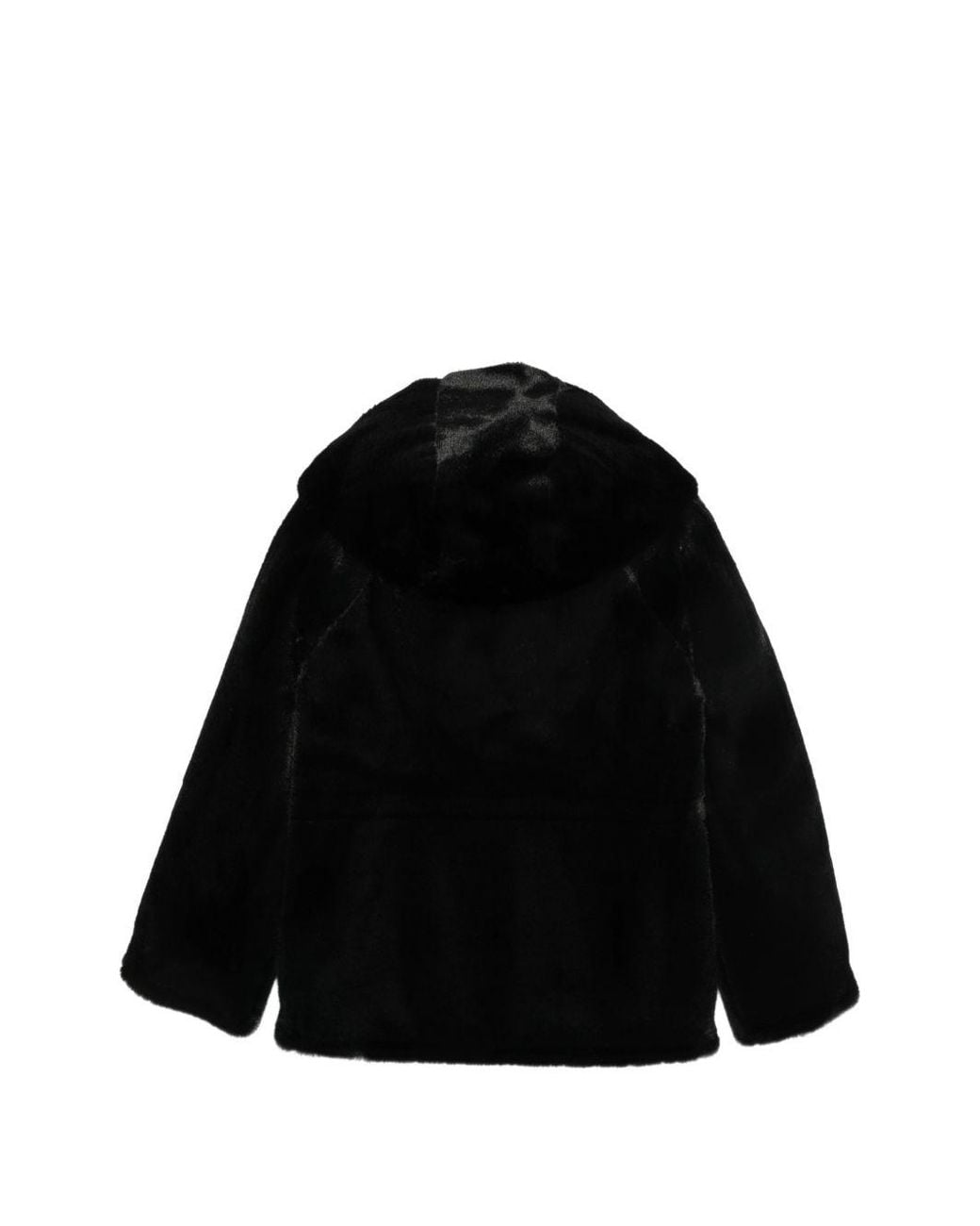 Emporio Armani Black Faux Fur Jacket
