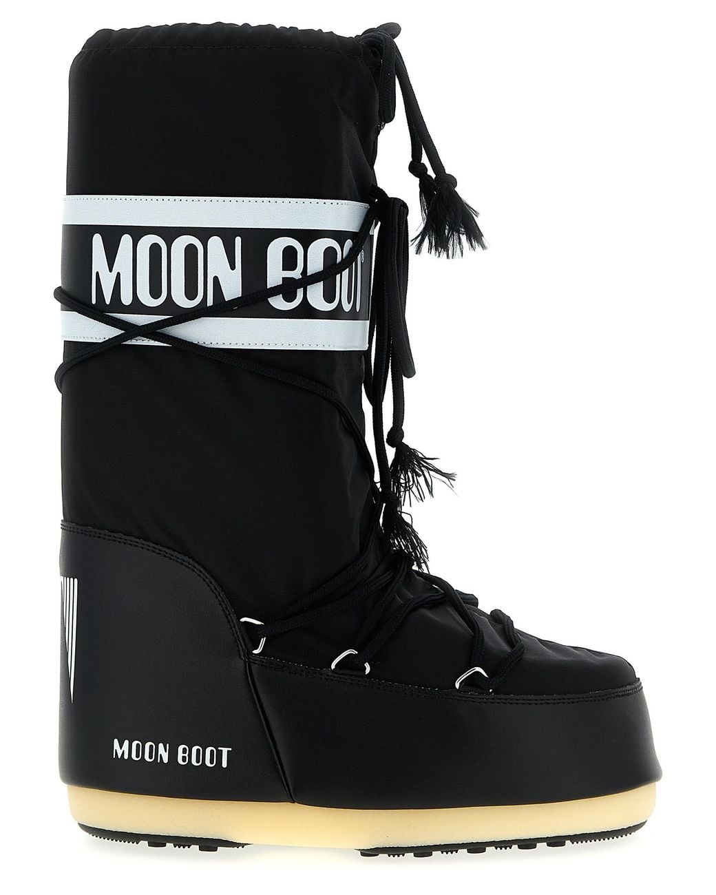 Moon Boot Black 'Icon' Boots