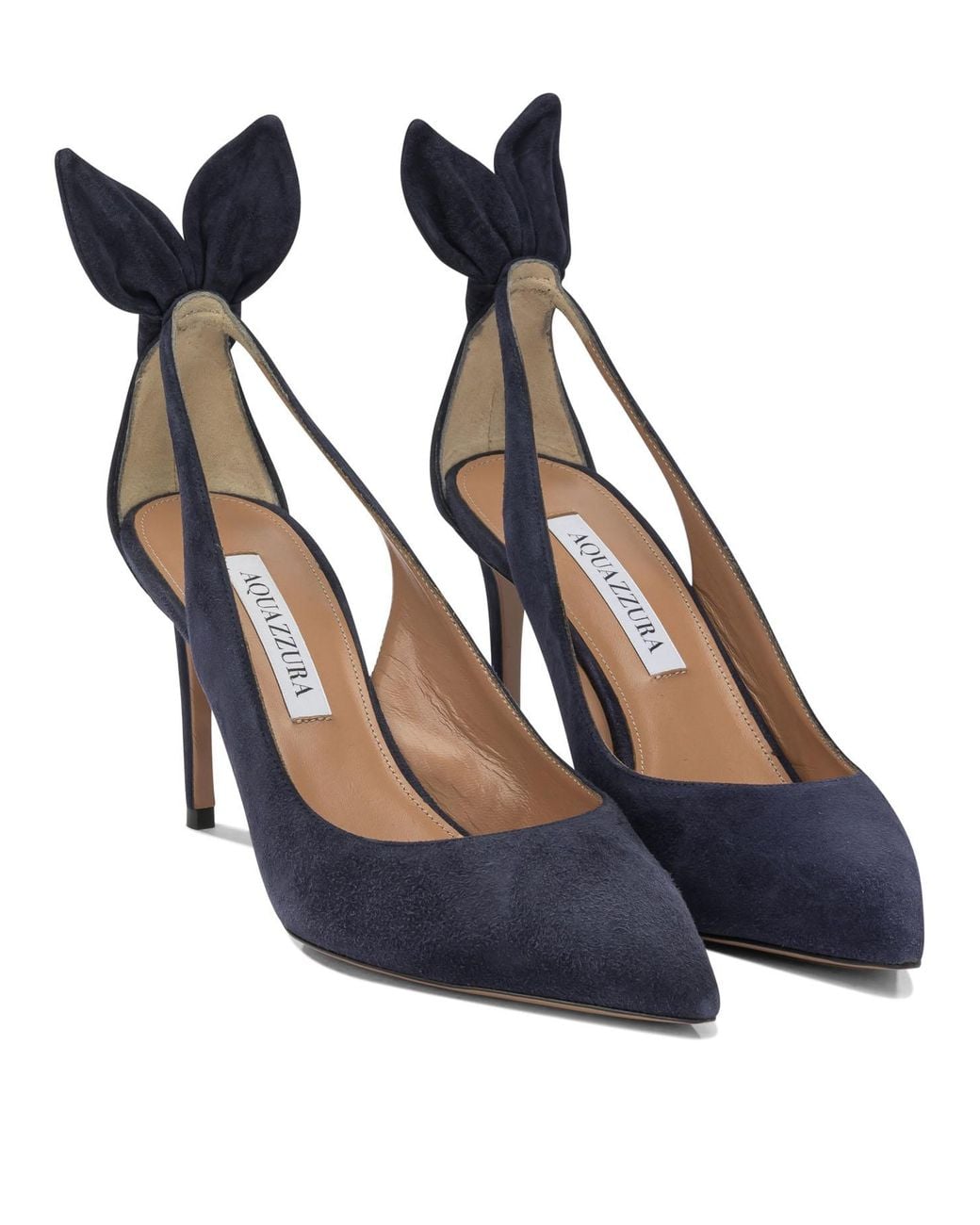 Aquazzura Blue "Bow Tie 85 Mm" Décolleté