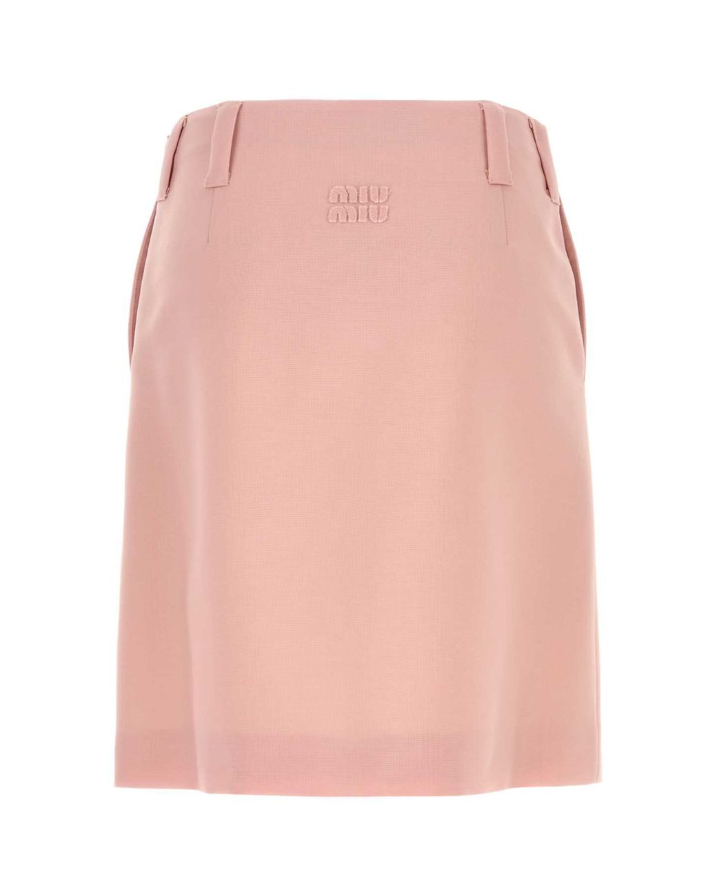 Miu Miu Pink Mohair Blend Mini Skirt