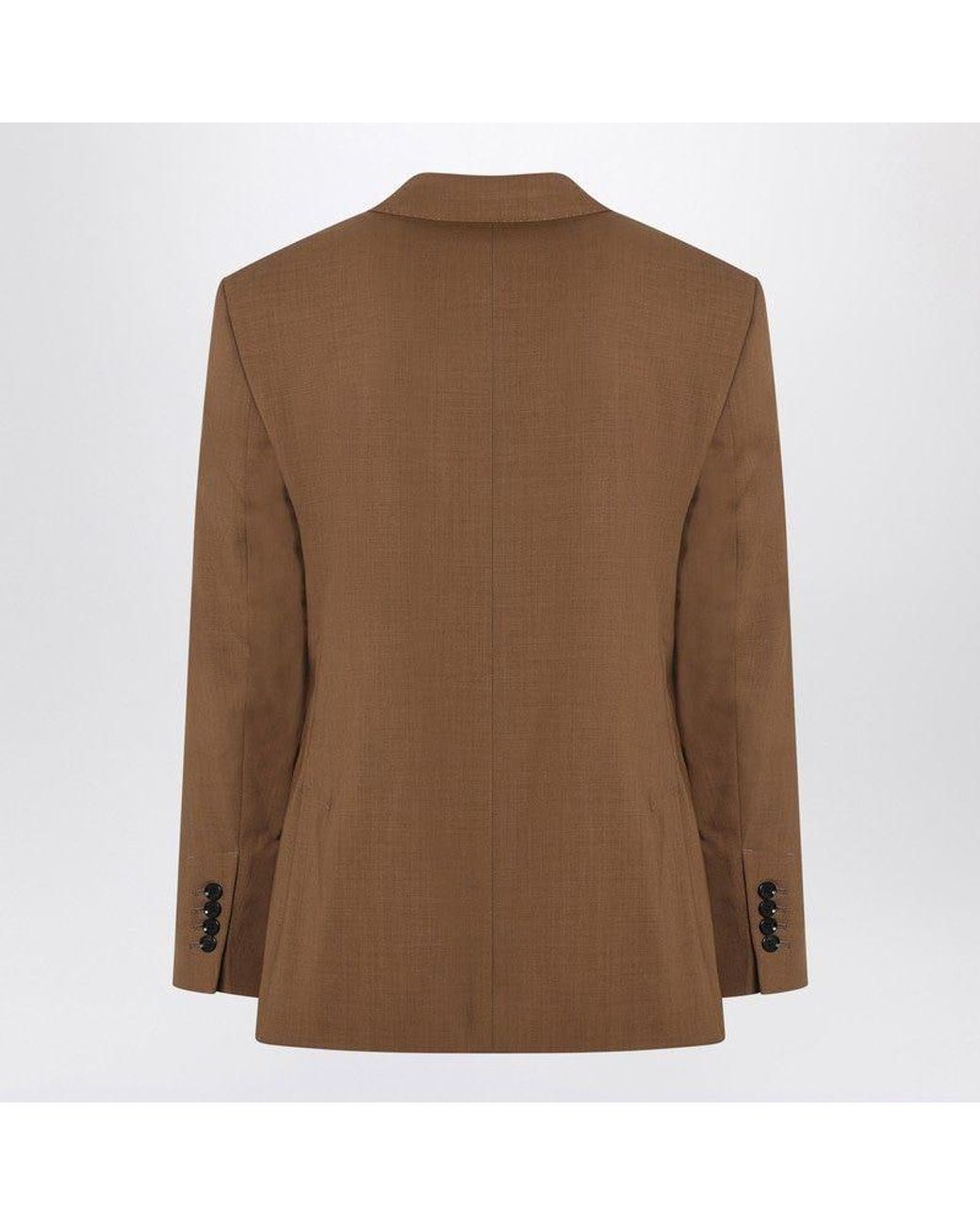 AMI Brown Hazelnut Single-Breasted Jacket for men