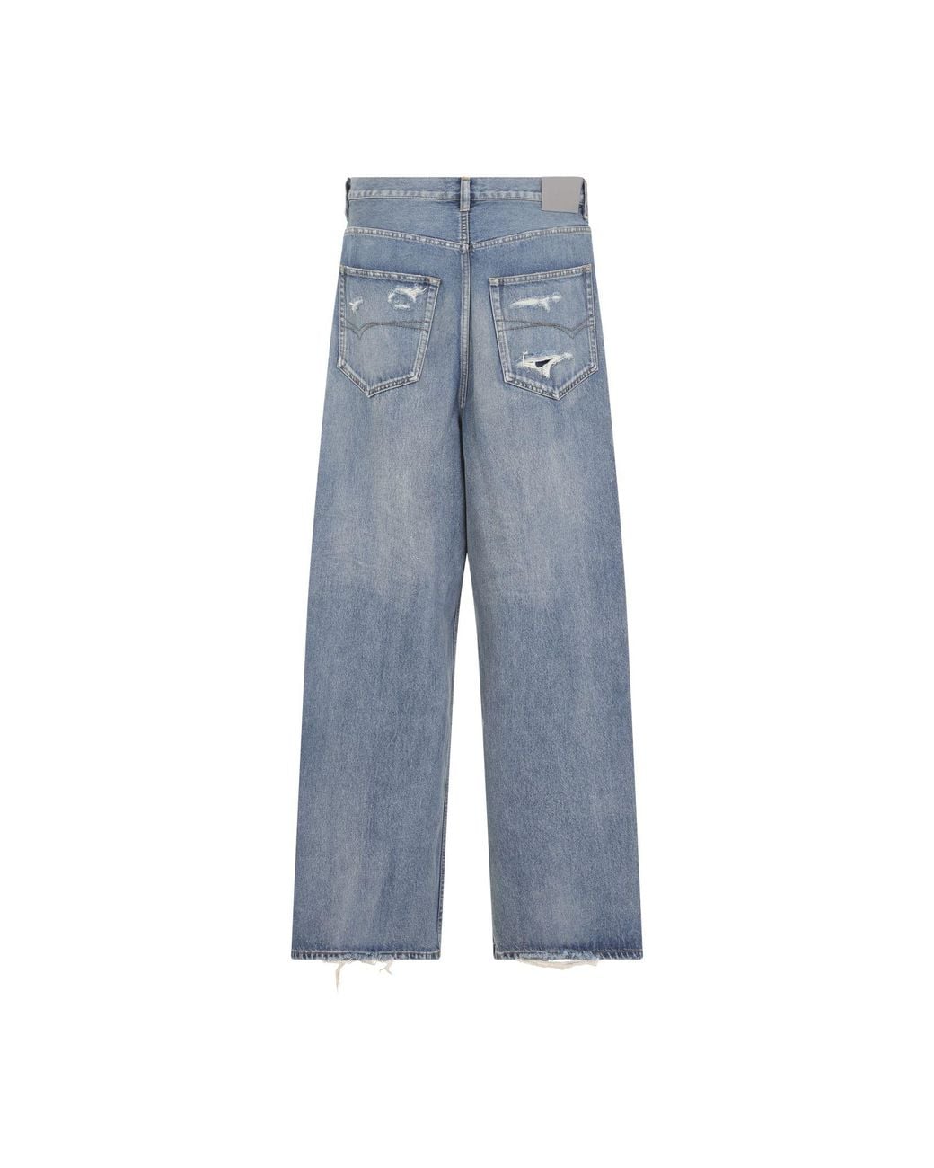Balenciaga Blue Baggy Fit Jeans for men