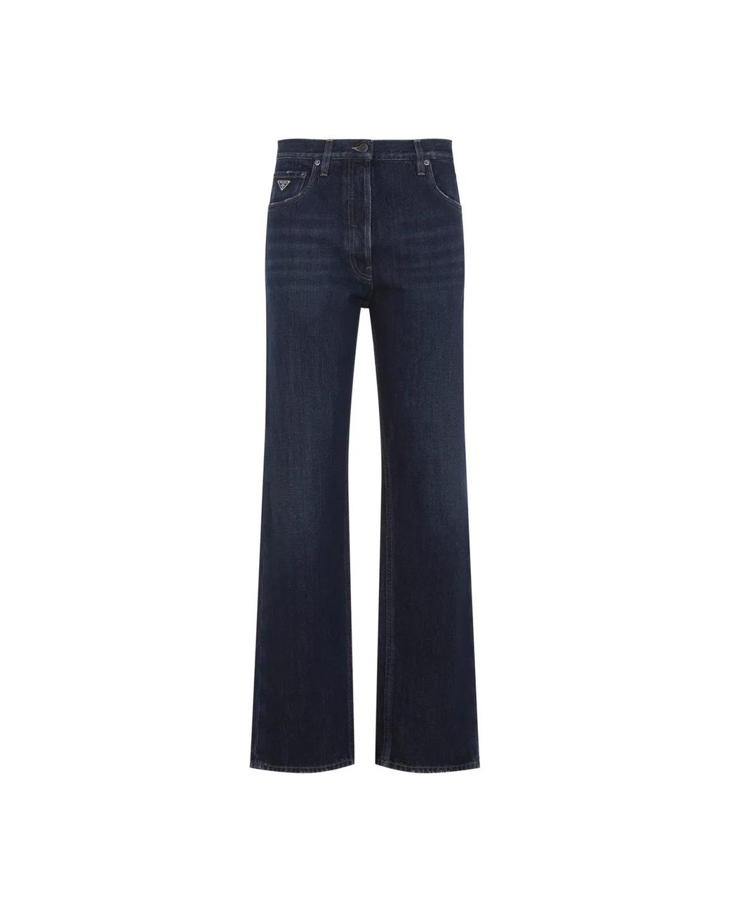 Prada Blue Cotton Jeans