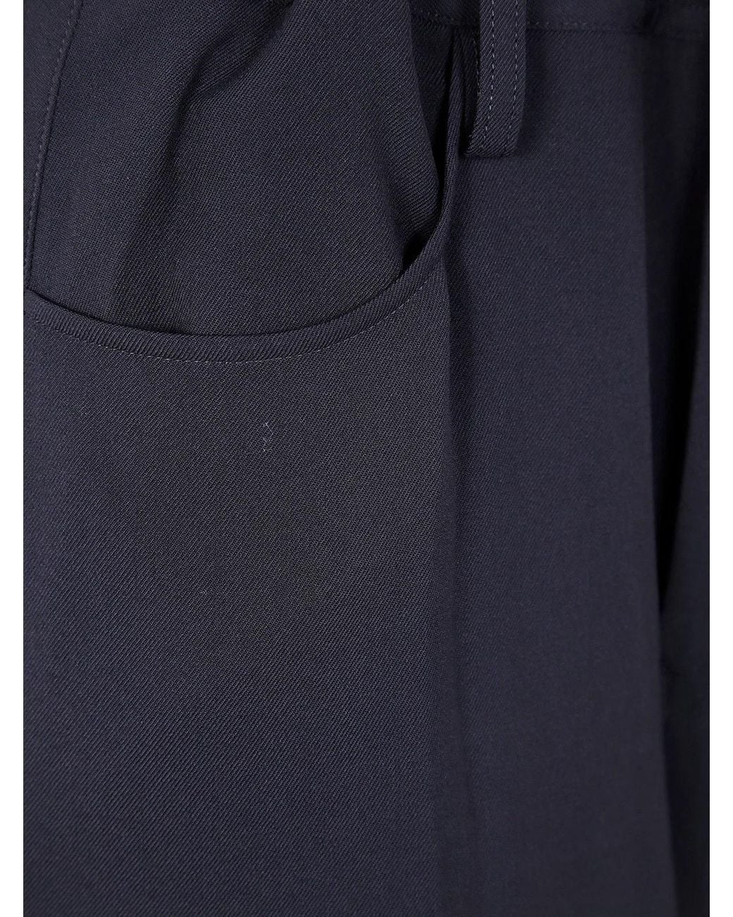 Y's Yohji Yamamoto Blue Long Straight Trousers