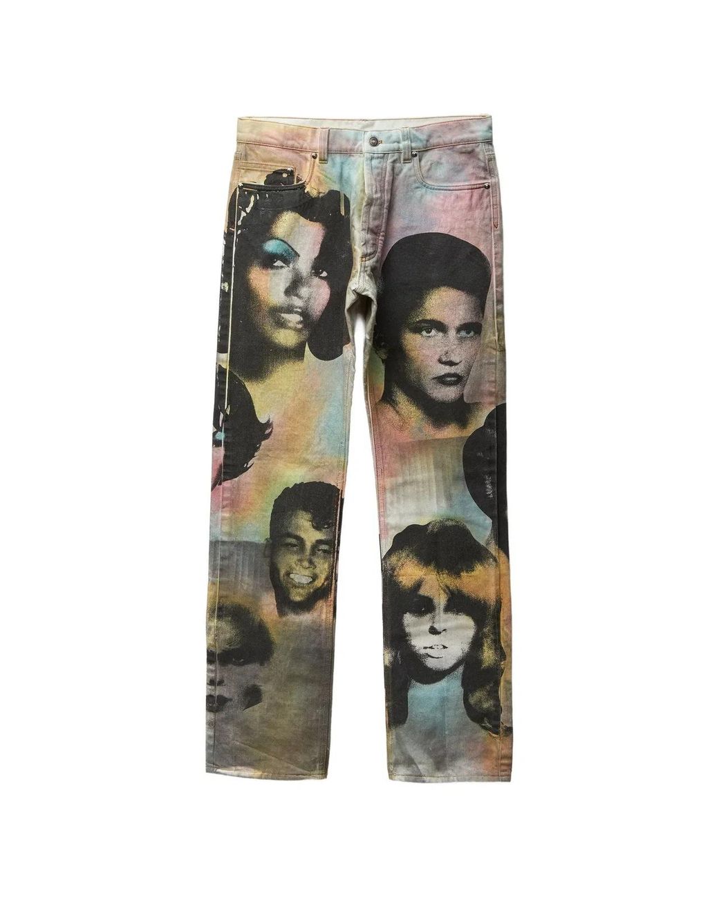Versace Black Printed Regular Jeans for men