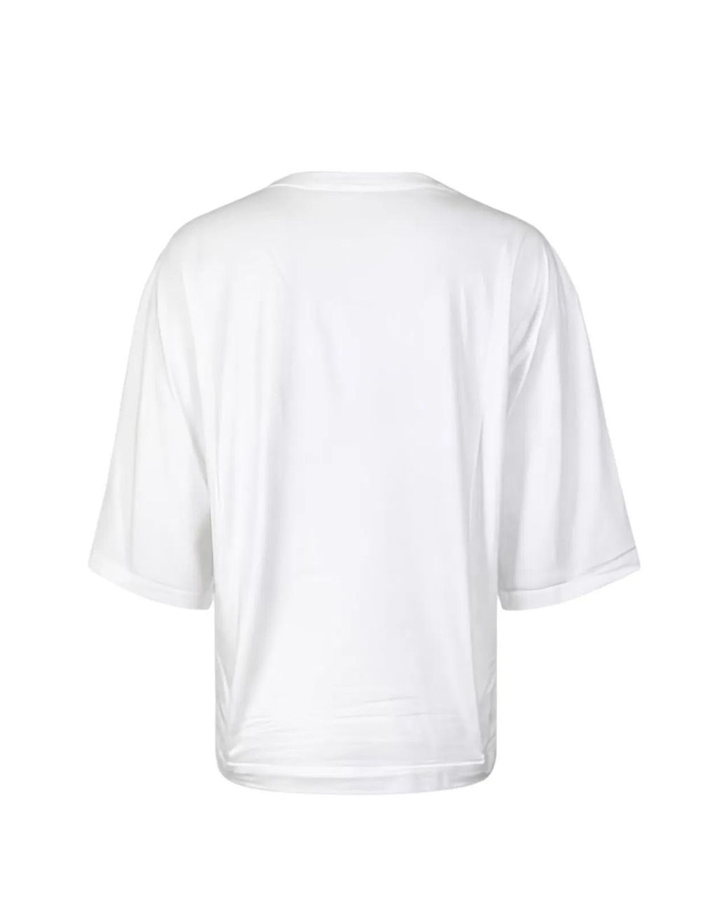 Roberto Collina White Round Neck Oversized Swe