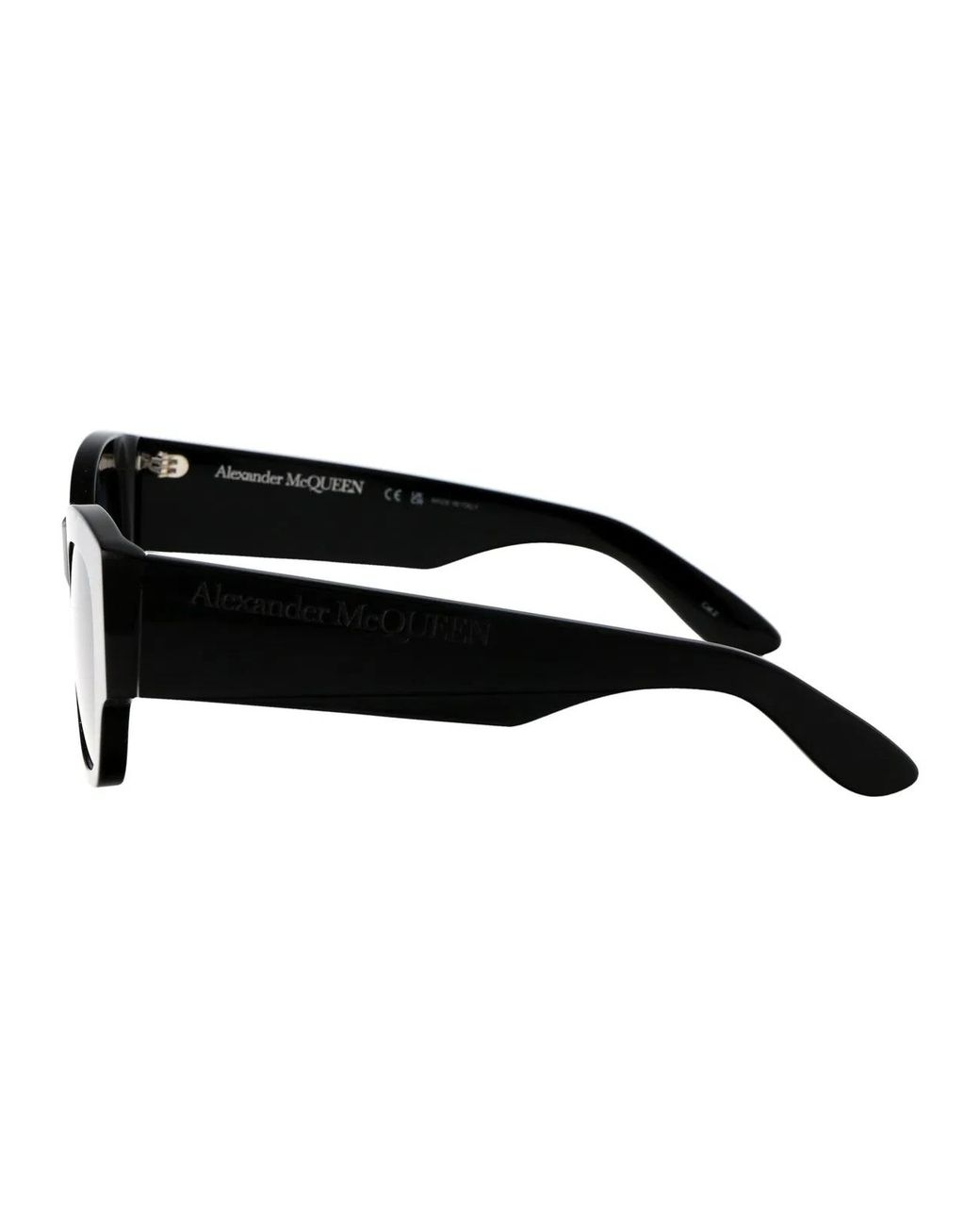 McQueen Black Acetate Sunglasses