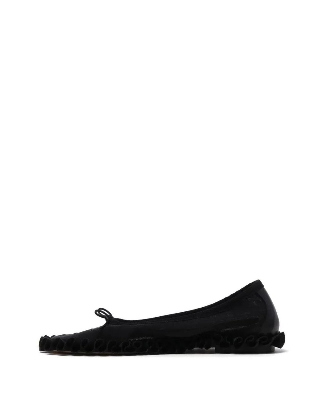 Simone Rocha Black Tutu Frill Ballerinas