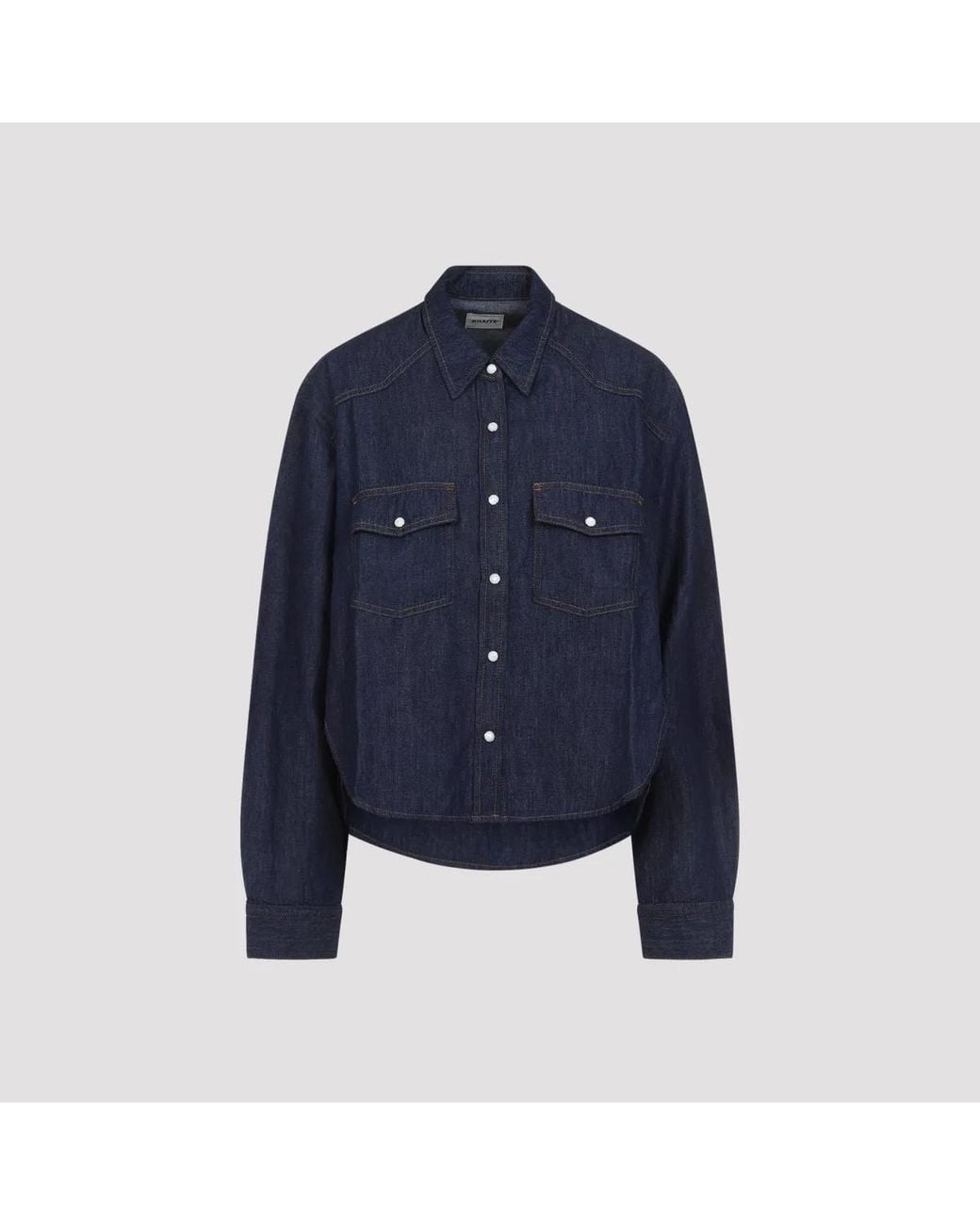 Khaite Blue Grenon Shirt