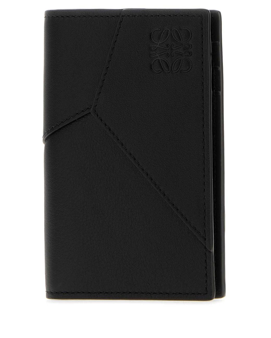 Loewe Black Puzzle Edge Bifold Cardholder for men