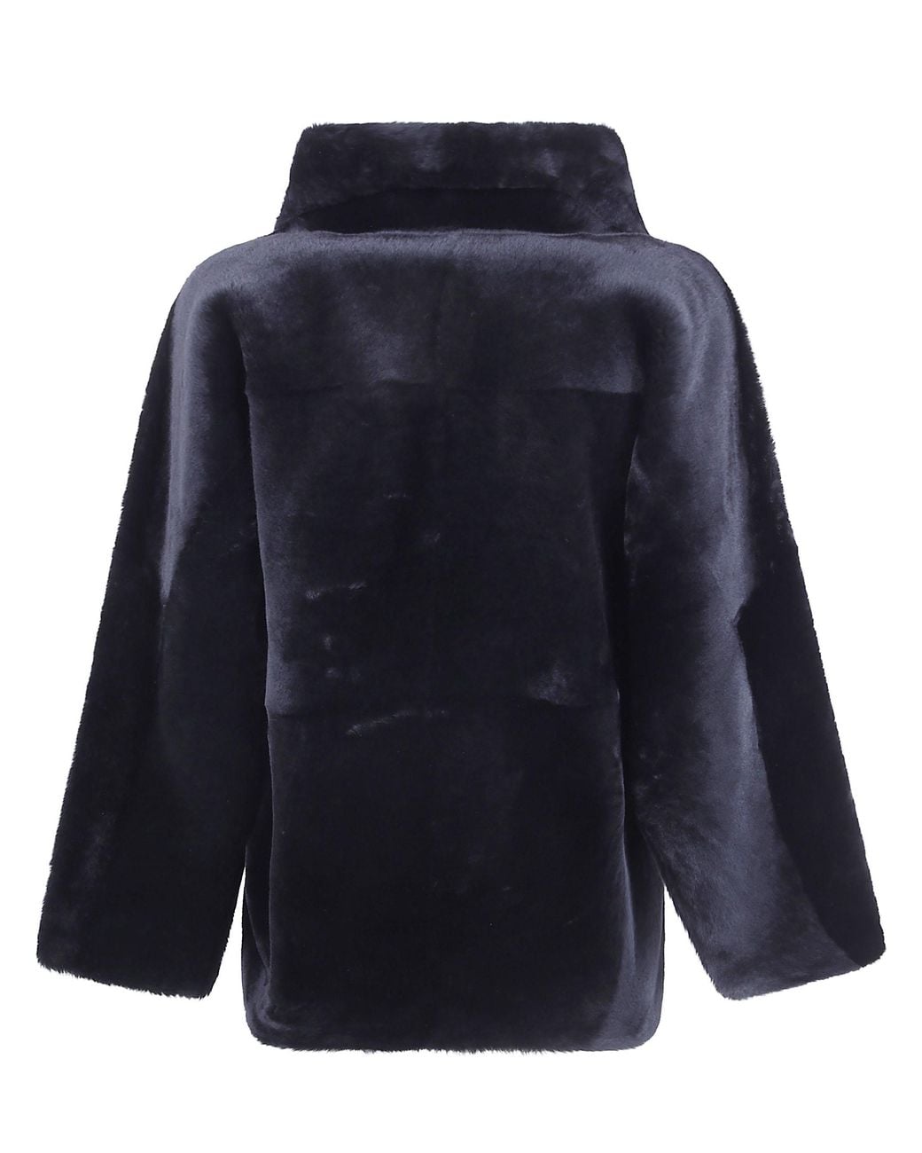 Blancha Blue Straight Merino Shearling Jacket