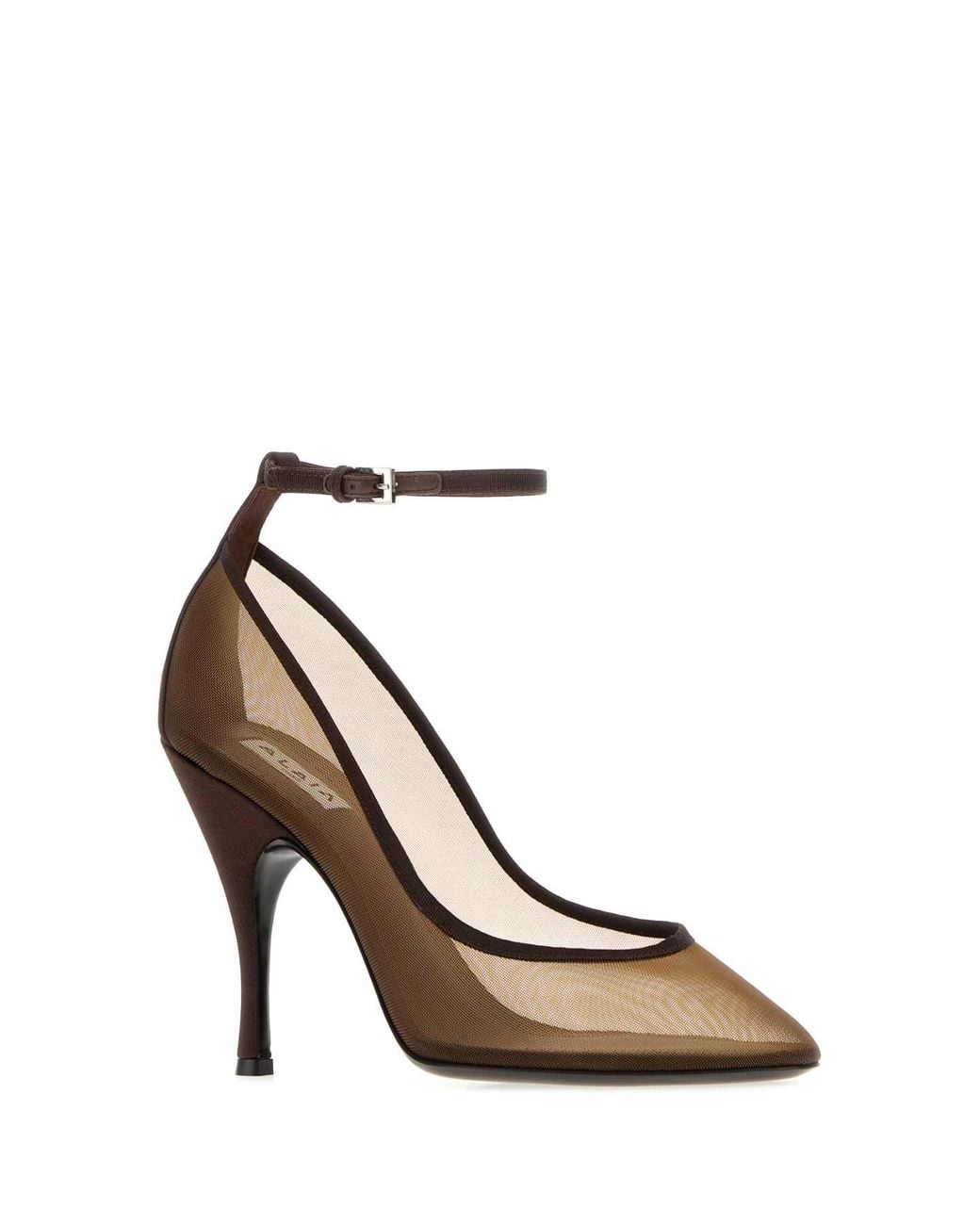 Alaïa Brown Mesh Pumps With 10 Cm Heel
