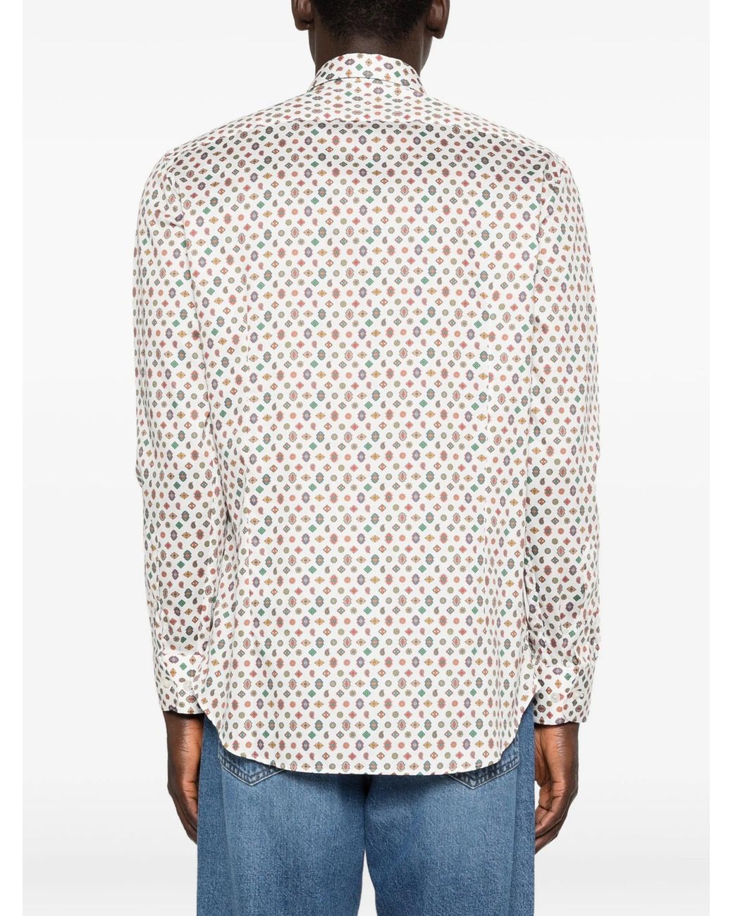 Etro White Cotton Shirt Roma