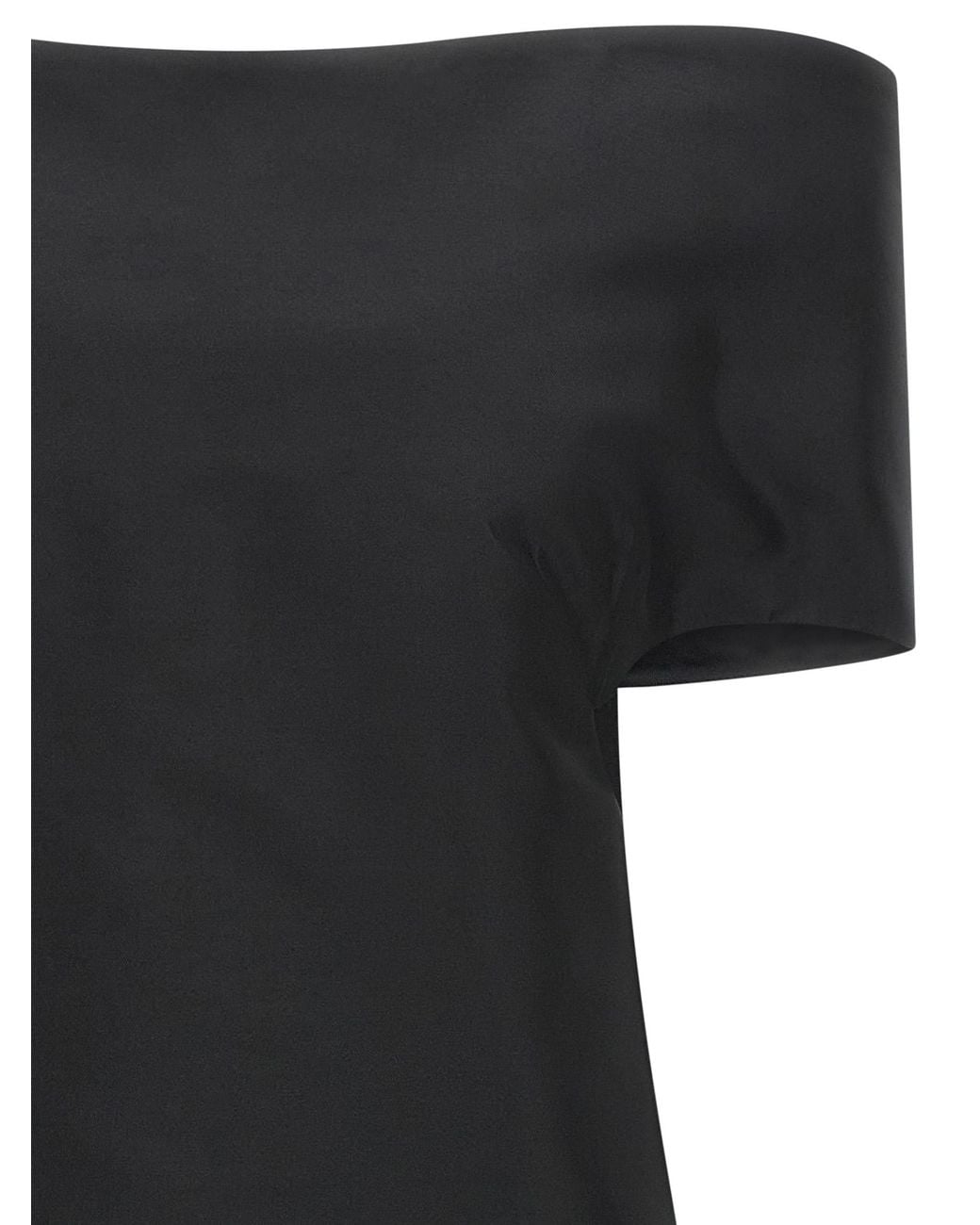 Jil Sander Black Off-The-Shoulder Dress