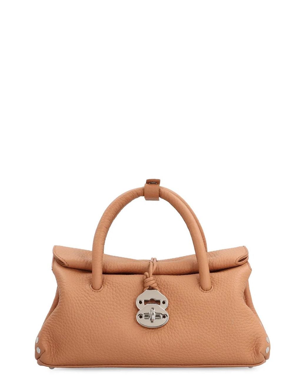 Zanellato Brown Dotta Leather Handbag