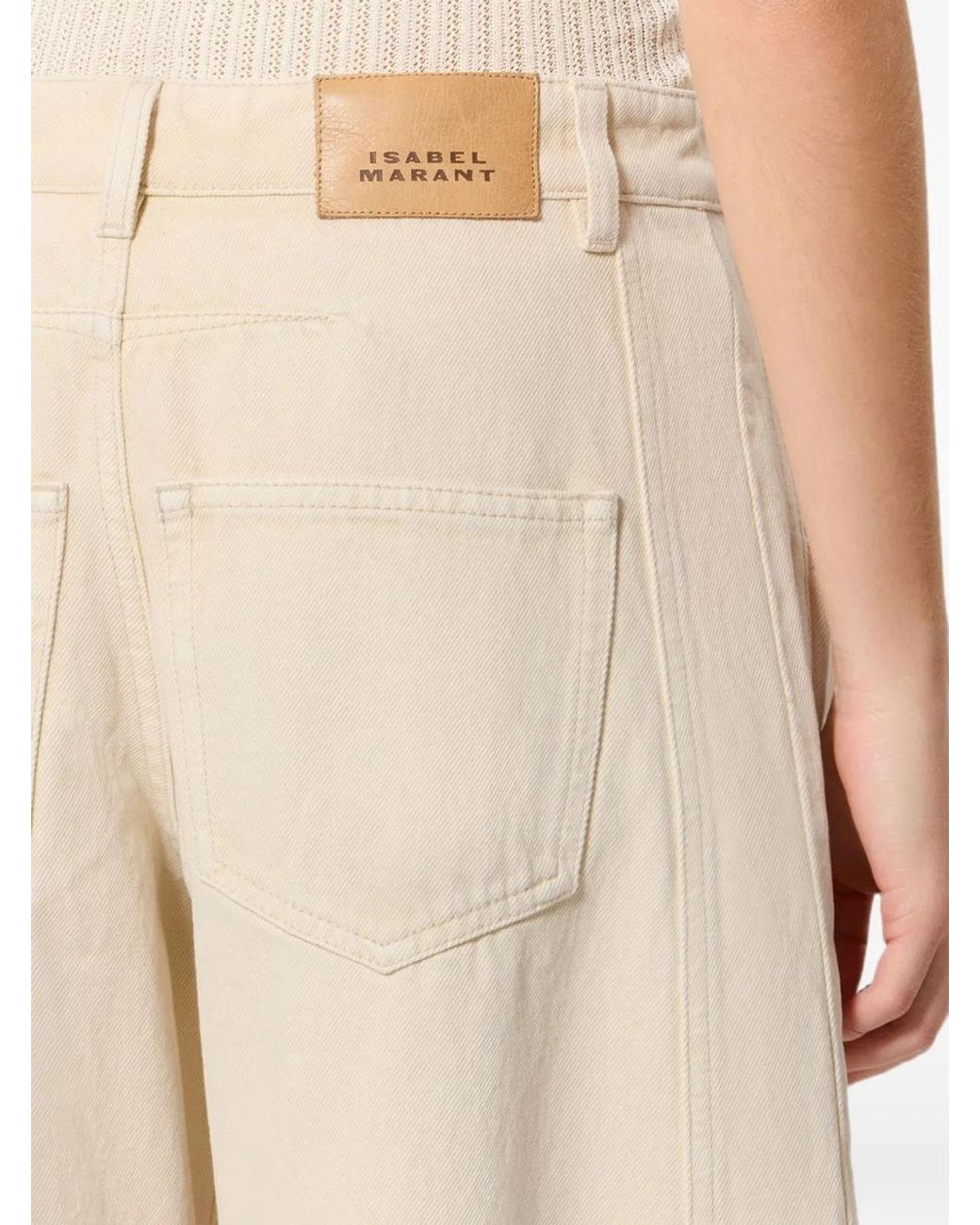 Isabel Marant Natural Lisha Barrel Jeans