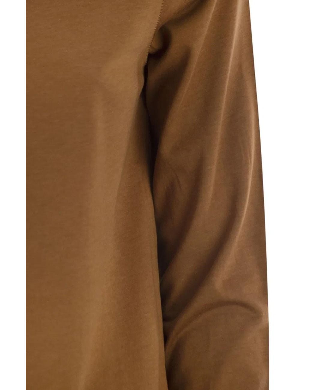 Majestic Brown T-Shirt With 3/4 Sleeves