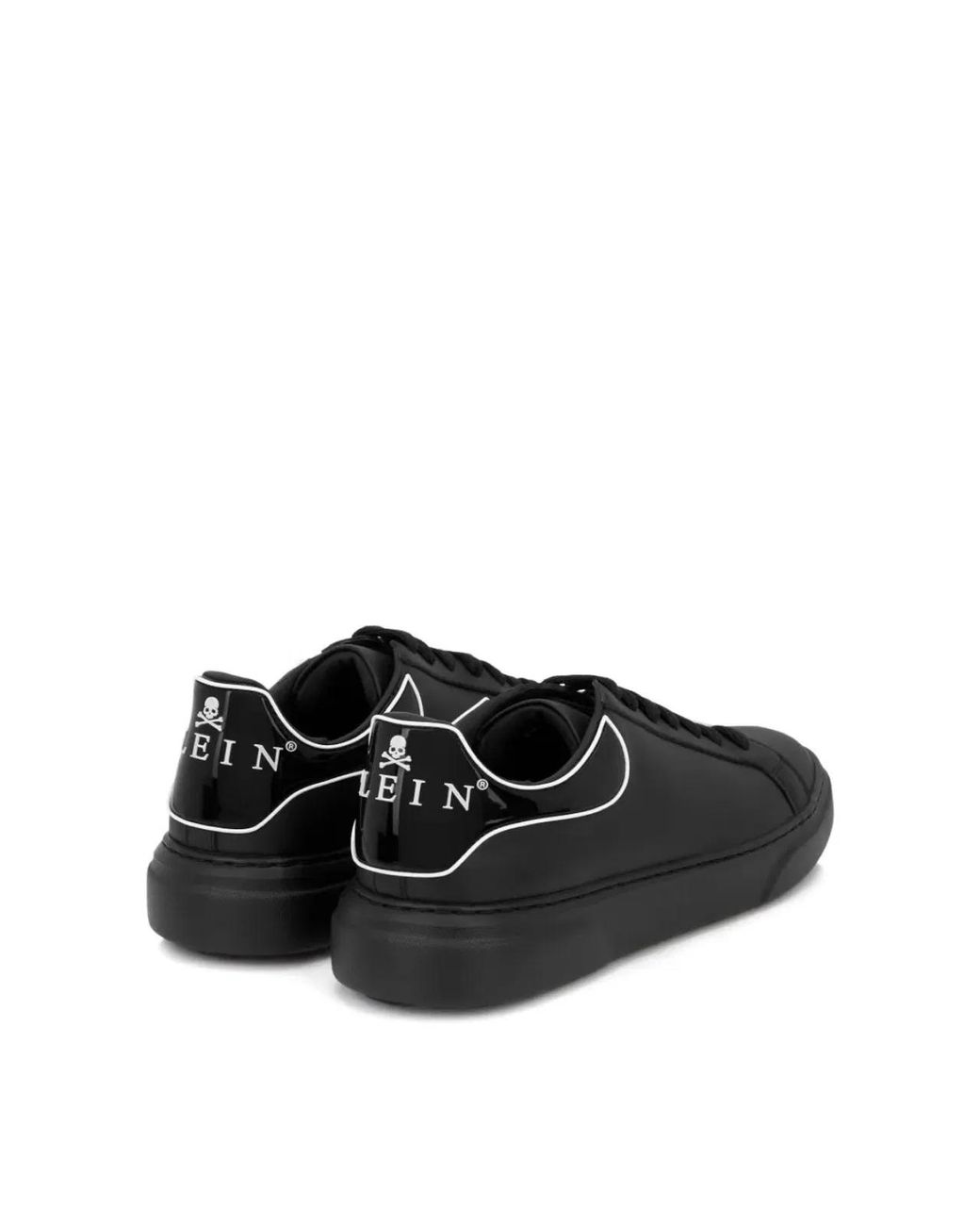 Philipp Plein Black Big Bang Runner Logo Sneakers for men