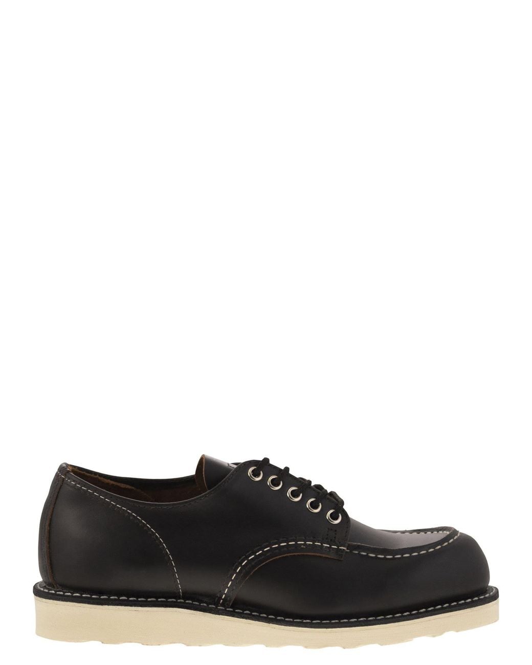 Red Wing Black 8090 Shop Moc Toe Oxford Prairie Shoe for men