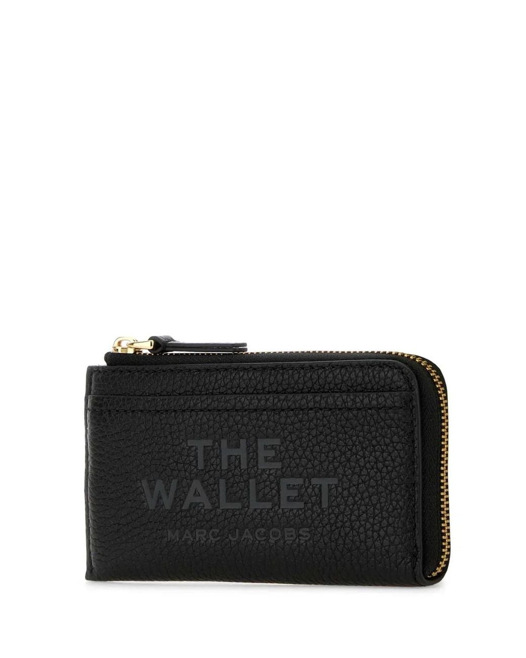 Marc Jacobs Black The Top Zip Multi Wallet Leather