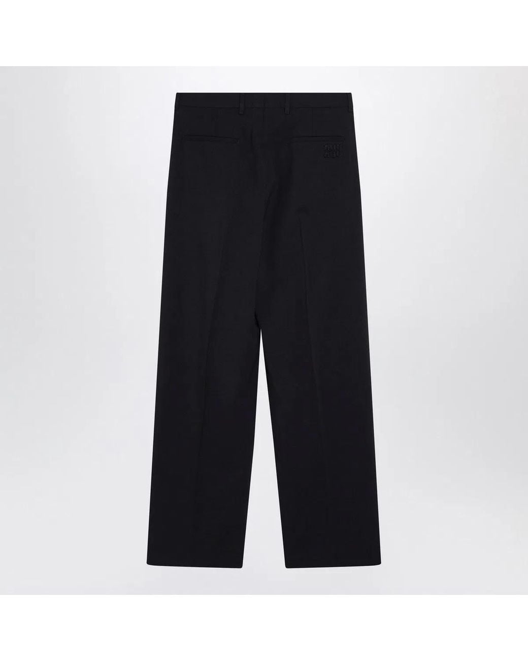 Miu Miu Black Wool Trousers