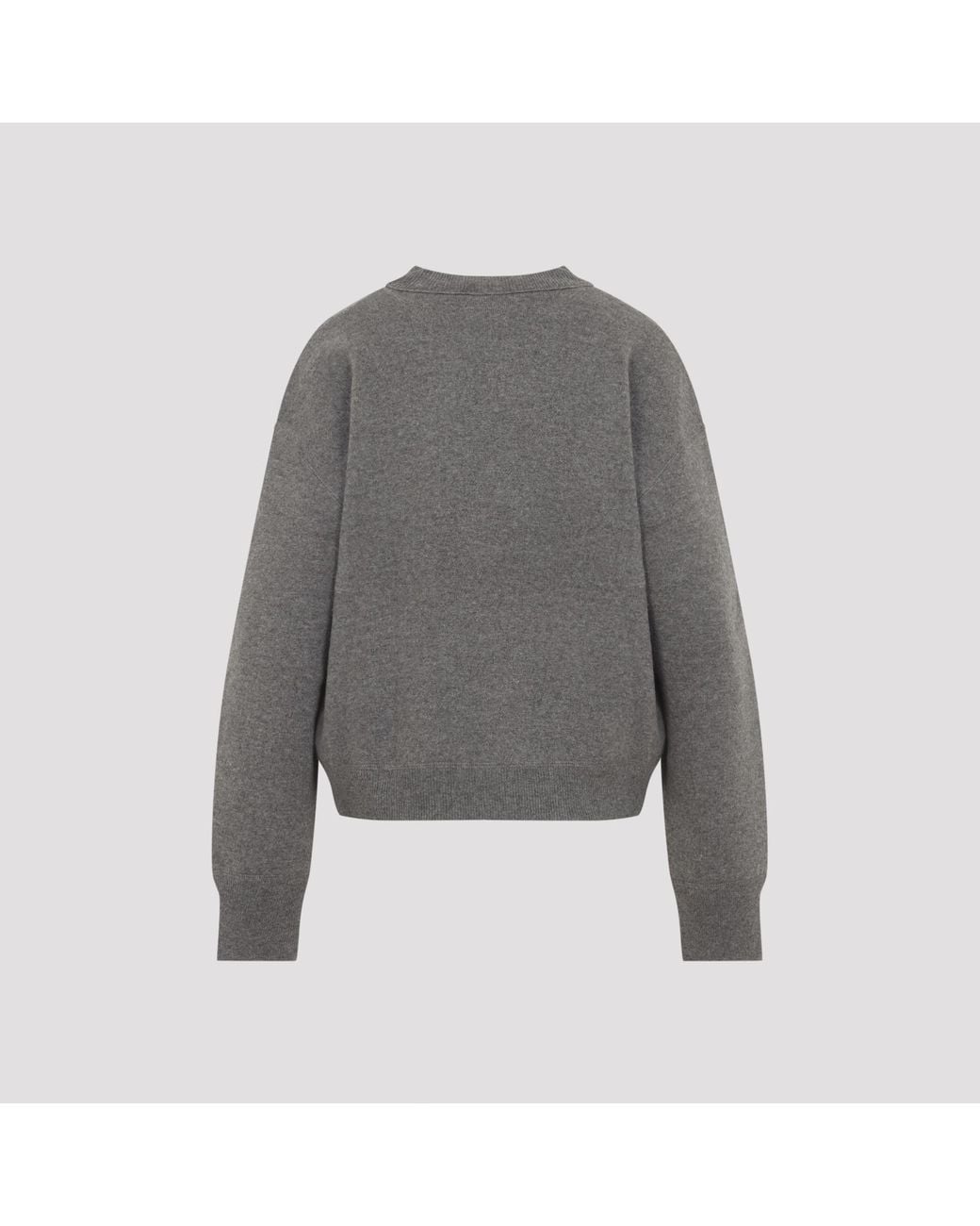 Studio Nicholson Gray Mouse Morina Crewneck Jumper