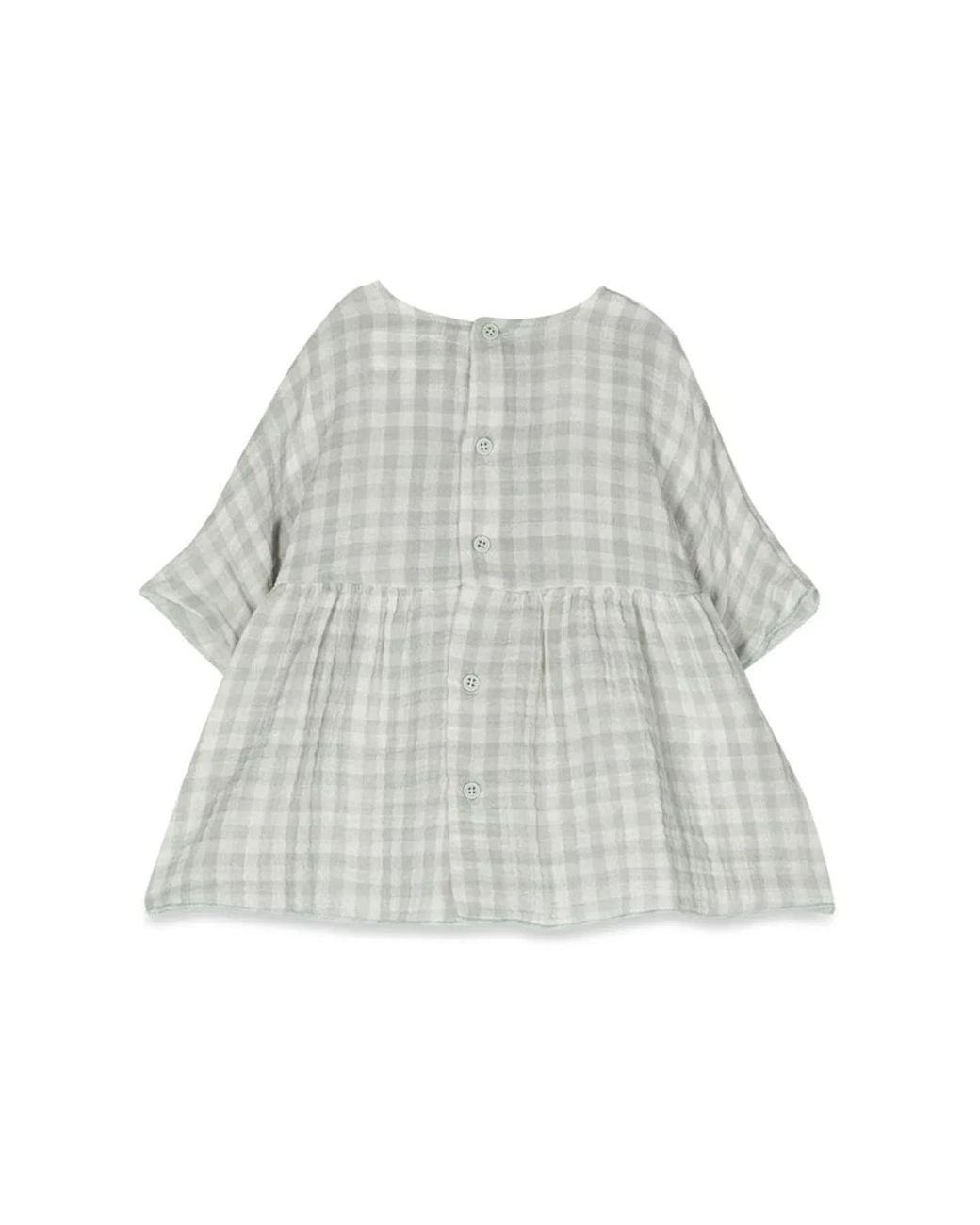 Teddy & Minou Gray Teddy & Minou Checkered Dress