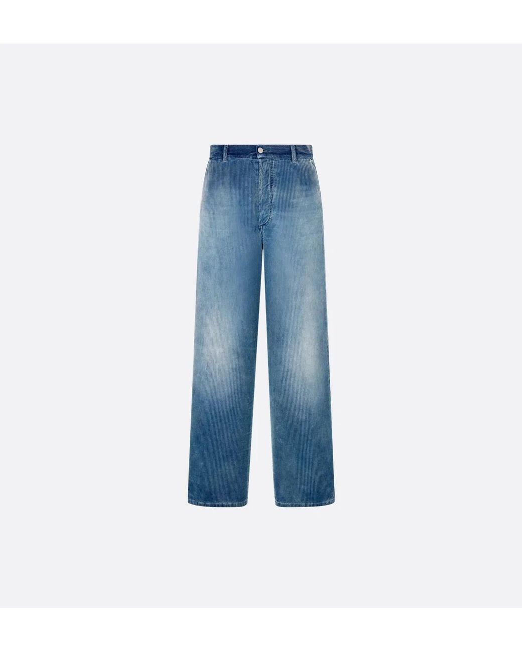 Dior Blue Cotton Jeans Denim Fabric for men