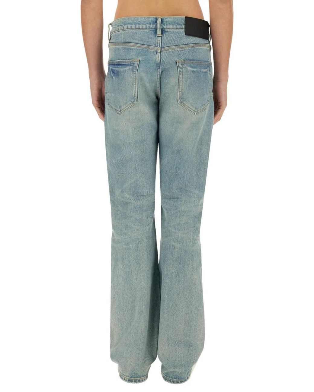 Purple Brand Blue "Coated Flare" Jeans for men
