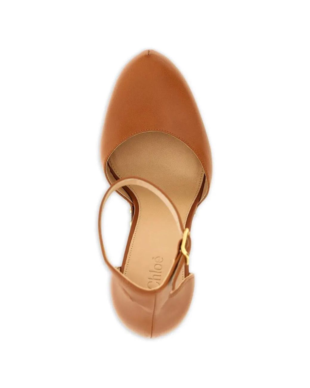 Chloé White "Lola" High Sandal