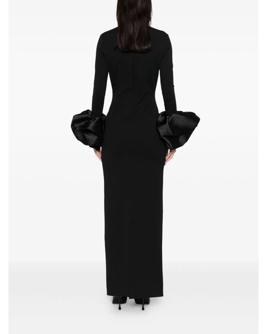 Solace London Black Valerie Maxi Dress