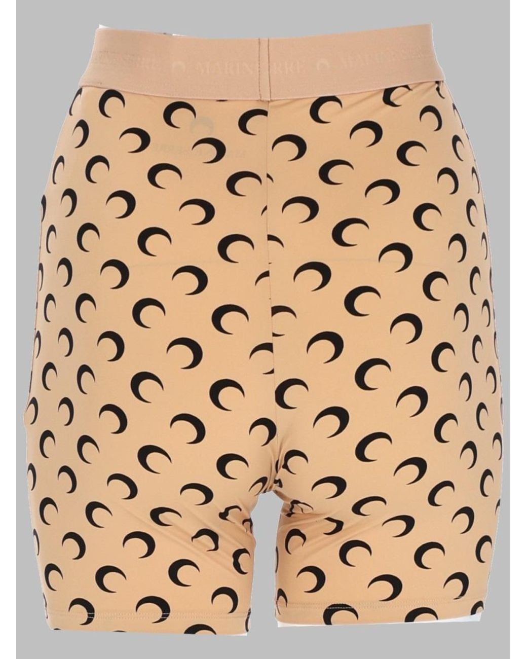 MARINE SERRE Natural Mini Chic Shorts