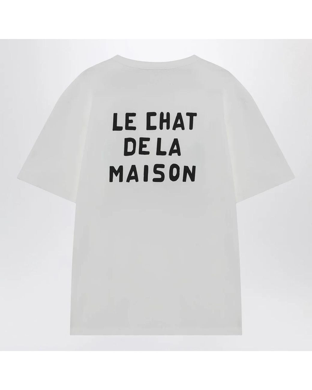 Valentino Gray T-Shirt With Le Chat De La Maison Print for men