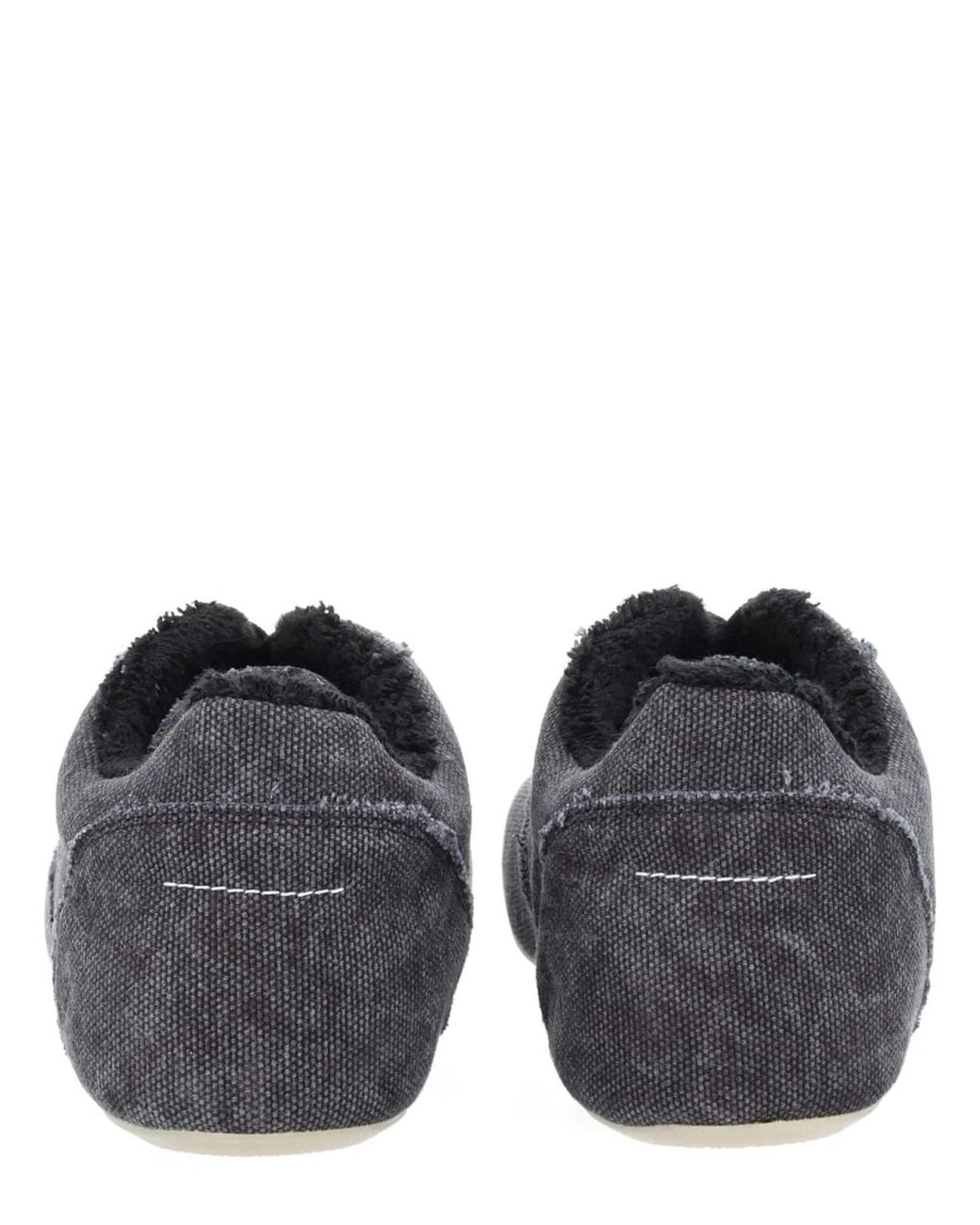 MM6 by Maison Margiela Gray Anatomical Canvas Sneaker for men