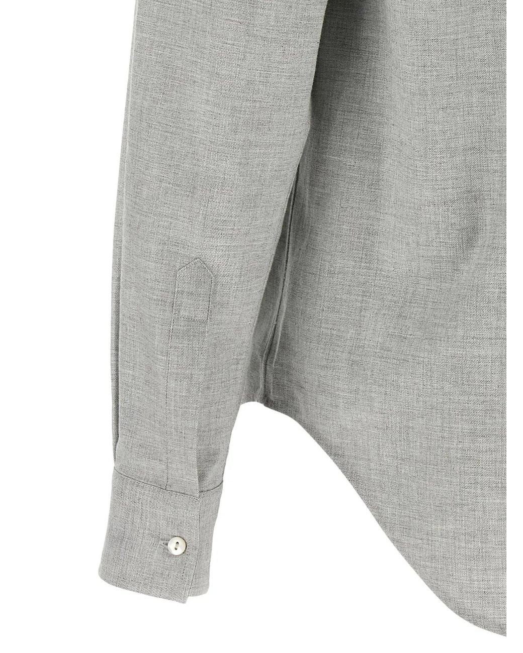 Xacus Gray 'Marta' Flannel Shirt