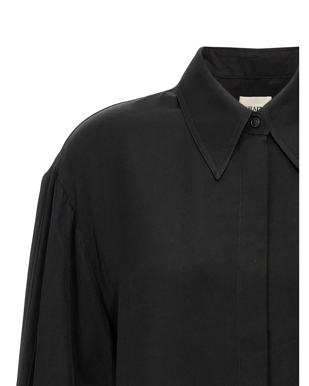 Khaite Black Bam' Shirt