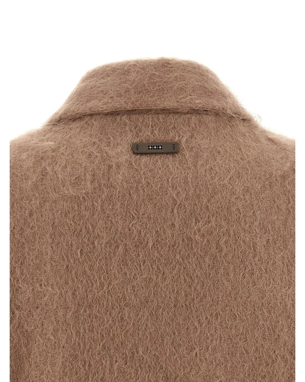 Peserico Brown Bouclé Overshirt