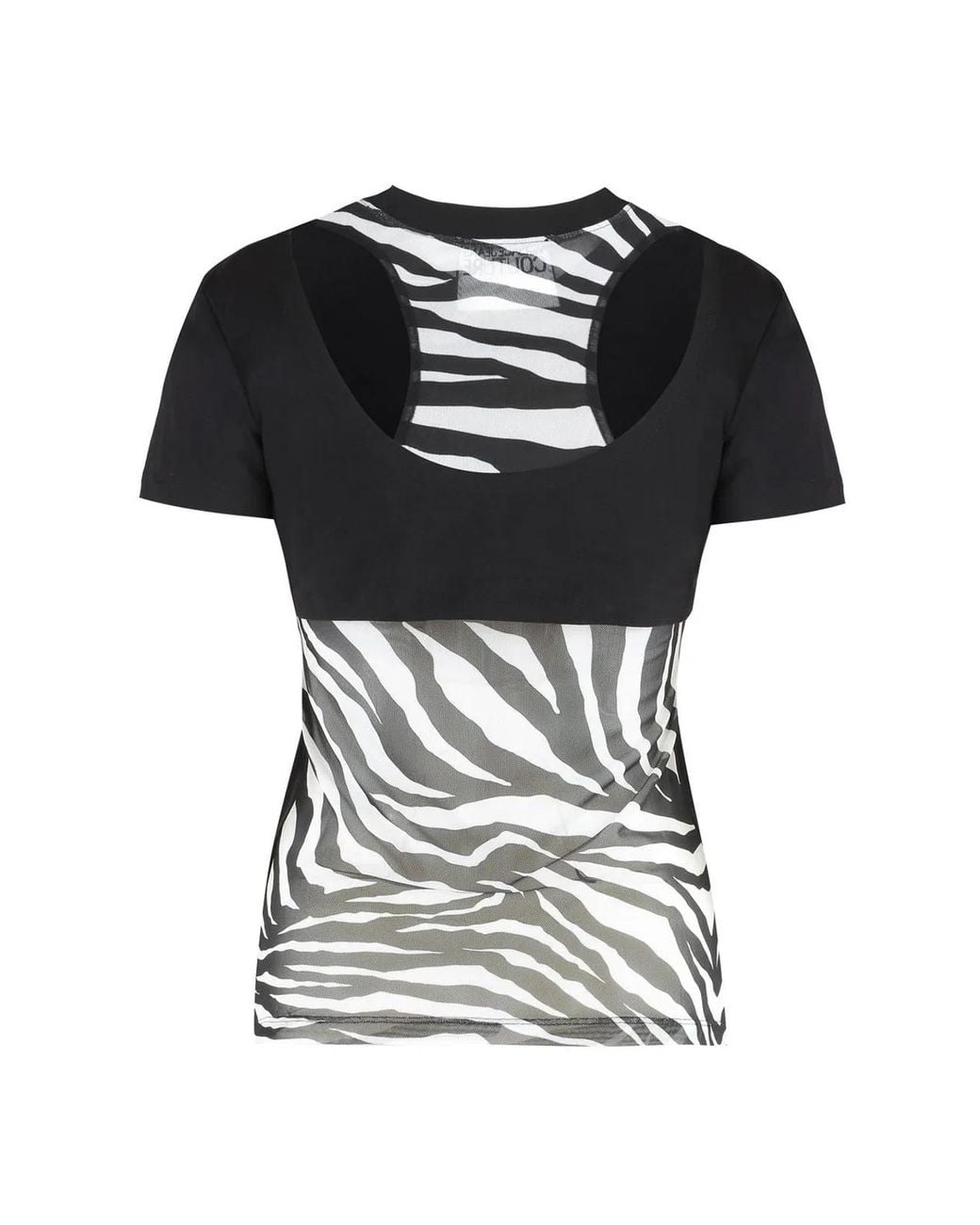 Versace Jeans Couture Black Logo Print T-Shirt
