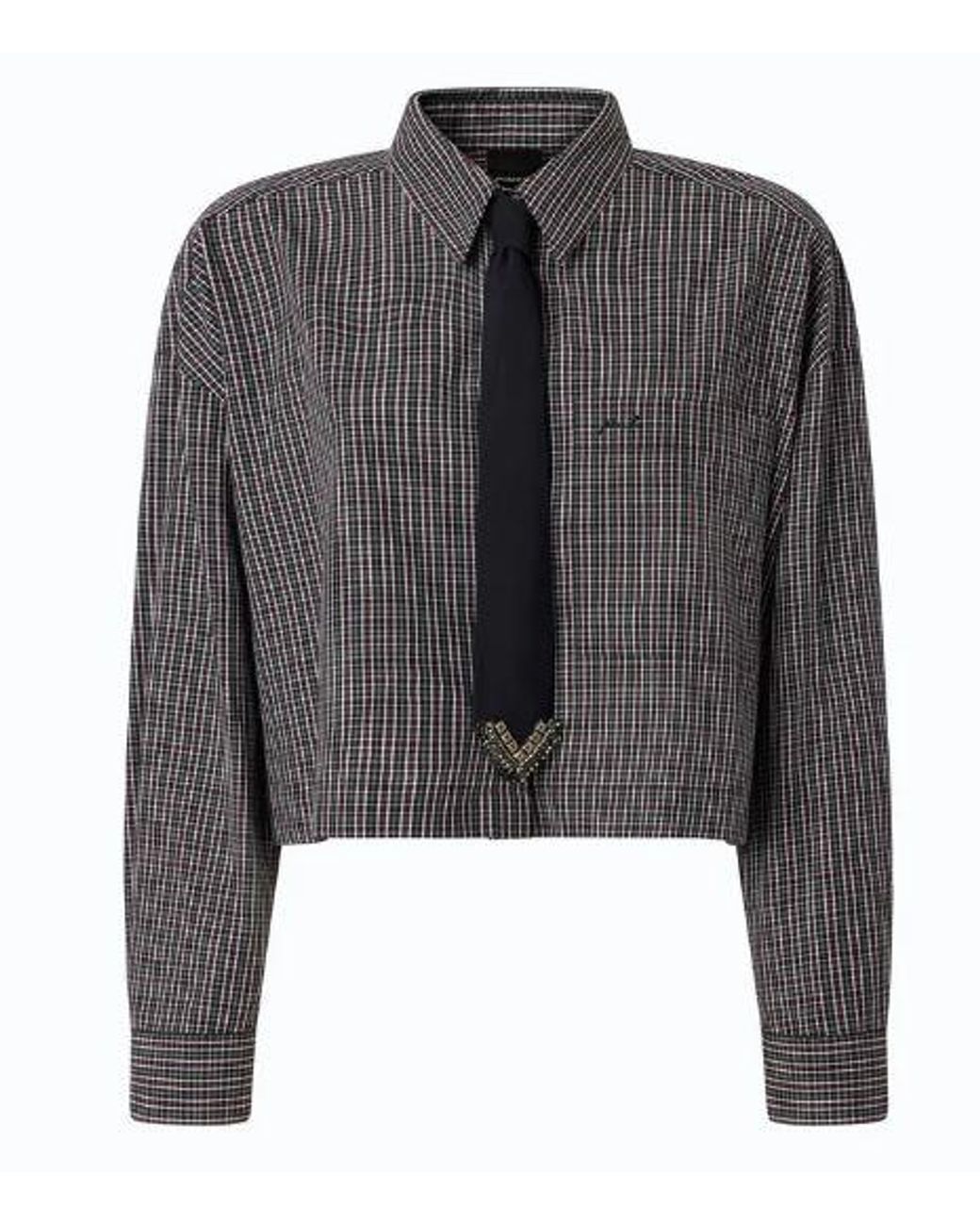Pinko Gray Cotton Shirt